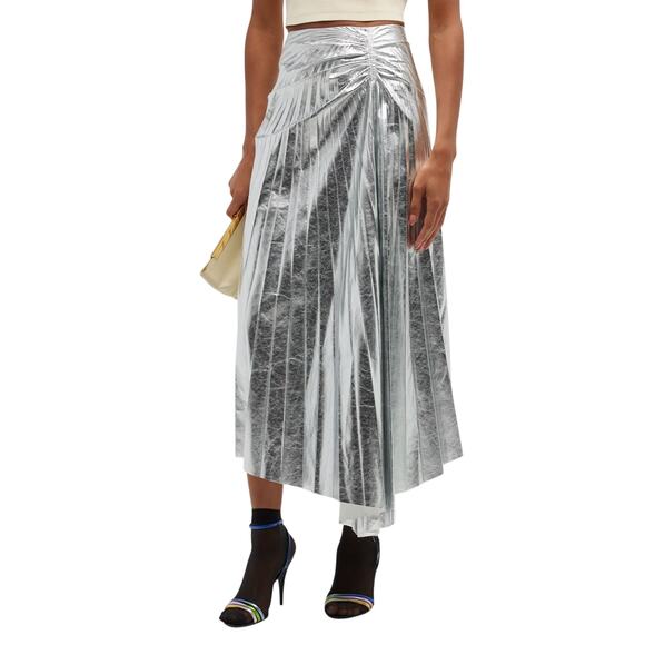 A.L.C. Dresses & Skirts - A.L.C. Pleated Silver Tori Skirt Size 2 NWT
